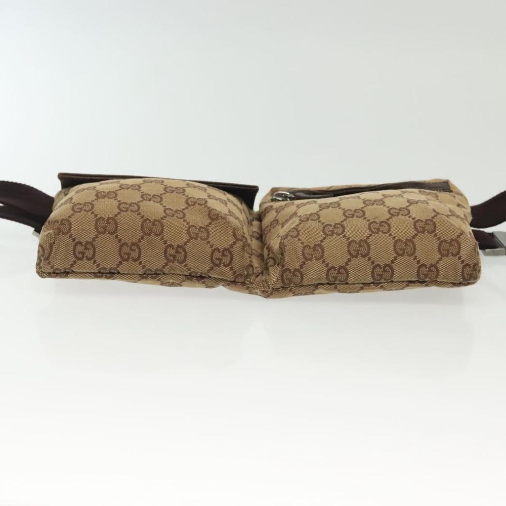 GUCCI GG Canvas Waist bag Beige Silver 28566 Auth 141840 - Picture 6 of 16